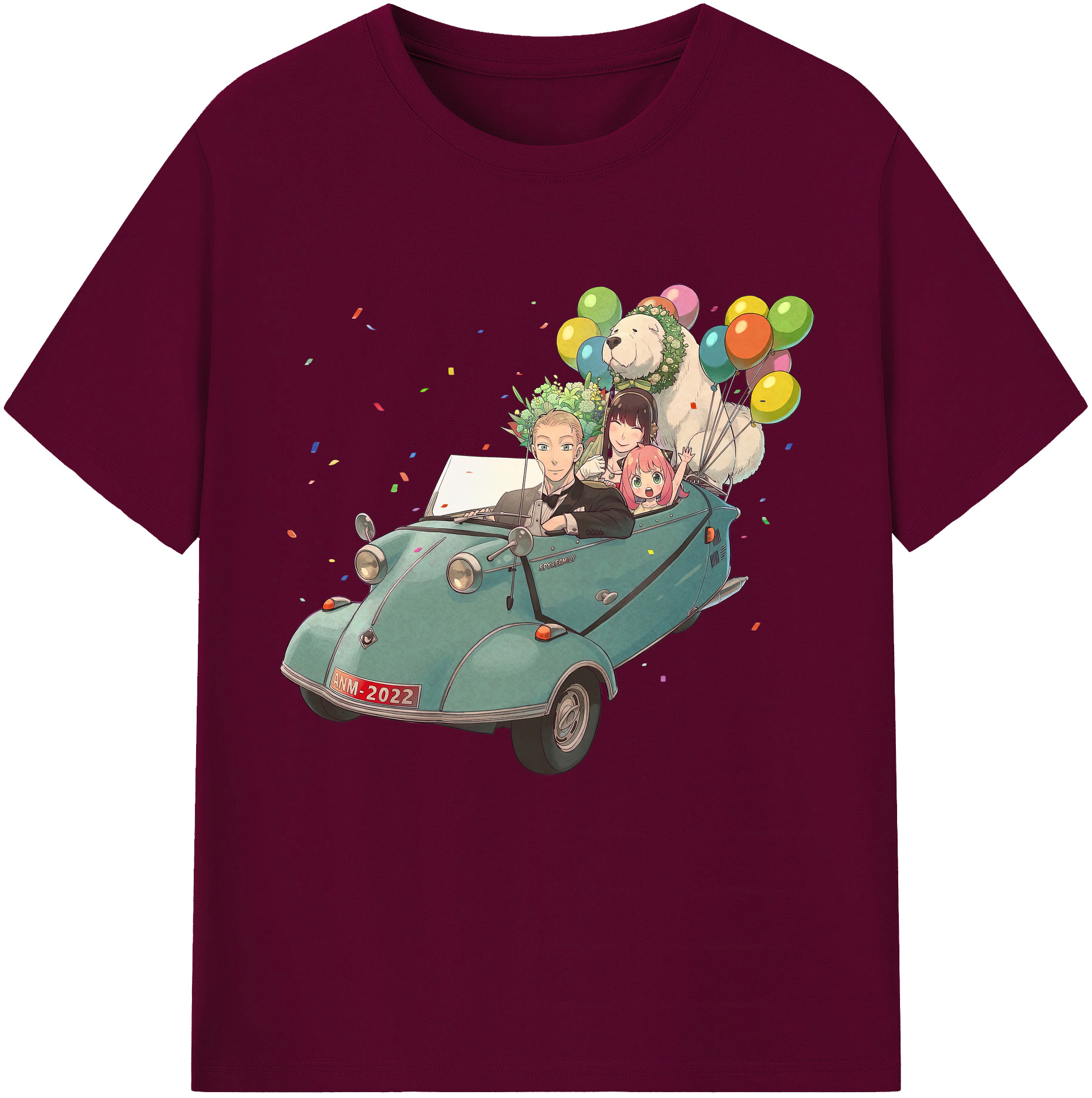 （画像用） SPY×FAMILY间谍家家酒 レディースカジュアルプリントTシャツ（綿100％）